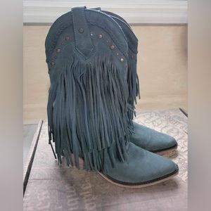 Liberty Black Western Fringe Boot